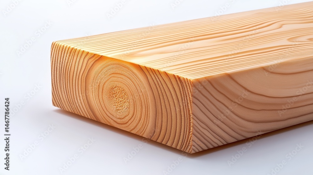 Poster a piece of polished wood with visible end grain texture, the patterns adding depth and visual intere