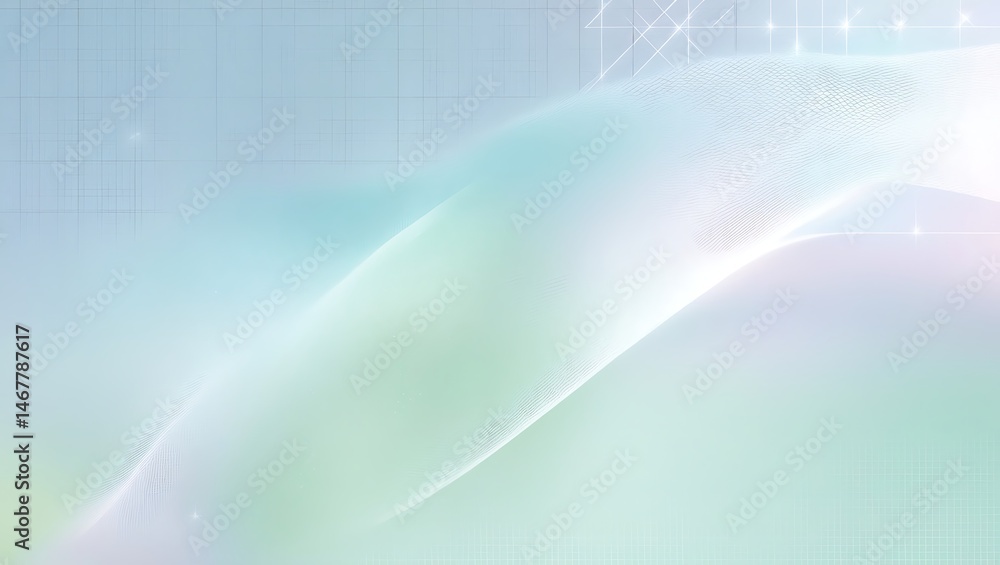 Aufkleber abstract soft flowing lines and gradients evoke a sense of calm and technological modernism against 