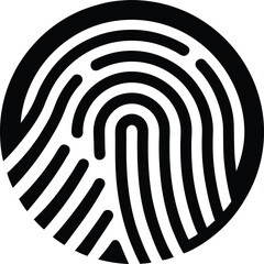 fingerprint scanner icon vector illustration