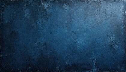 Obraz premium Grunge navy dark blue abstract texture background. Blue paint on old vintage concrete stucco wall surface with grain pattern. Suitable for template, banner, graphic design, creative art card design,
