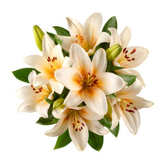 Obraz premium Fresh and vibrant lily flower bouquet with elegance