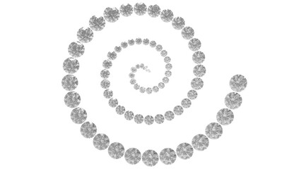 Diamond spiral transparent background 