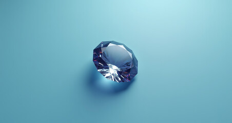 Fototapeta premium diamond on blue background