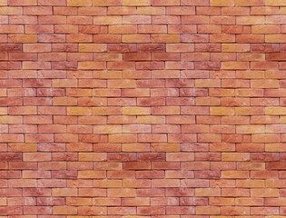 Brown or red brick wall texture. Construction background concept. Stone construction scene.