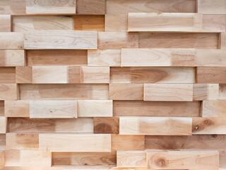 Multi-layered wood texture background. A block style wallpaper design with wood stacked as a wall...