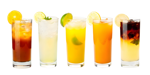 Glass of lemonade juice