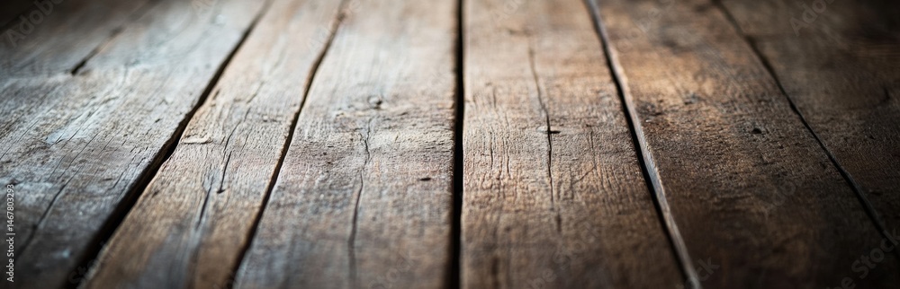 Poster this image features rustic wooden planks showcasing intricate grain patterns and textures. the warm 