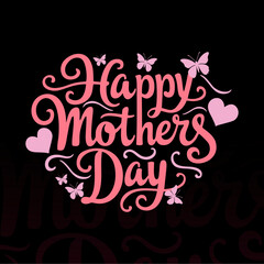 Celebrating happy mothers day with a bouquet of flowers, gifts, and a loving message. Perfect for mothers day greeting cards.