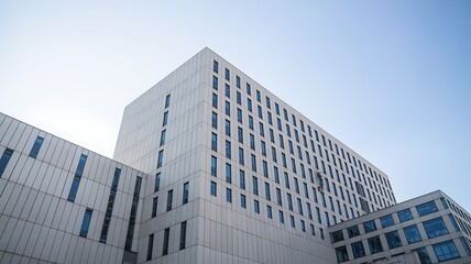Obraz premium Modern Office Building Architecture In Urban Landscape