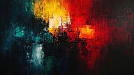 Obraz premium brush stroke abstract canvas art