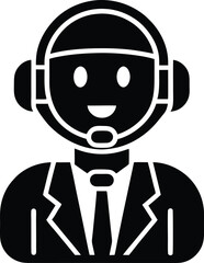 Virtual Assistant Bot Icon Vector Illustration