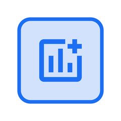 Obraz premium Add Chart Icon
