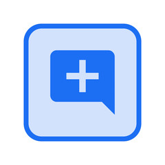 Obraz premium Add Comment Filled Icon