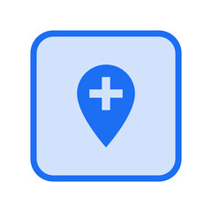 Add Location Filled Icon