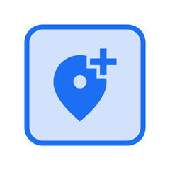 Add Location Alt Filled Icon