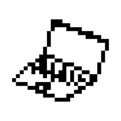 Fototapeta premium pixelate laptop