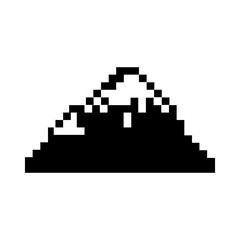 Obraz premium pixelate mountain icon