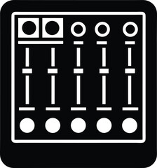 Audio Mixer Icon Vector Illustration