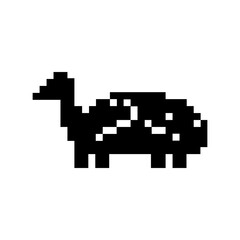 Obraz premium pixelate tortoise icon