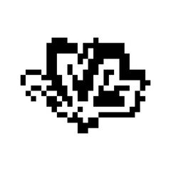 pixel butterfly