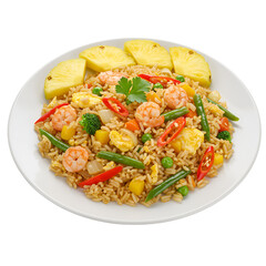 Fried Rice with Creole Vegetables and Pineapple