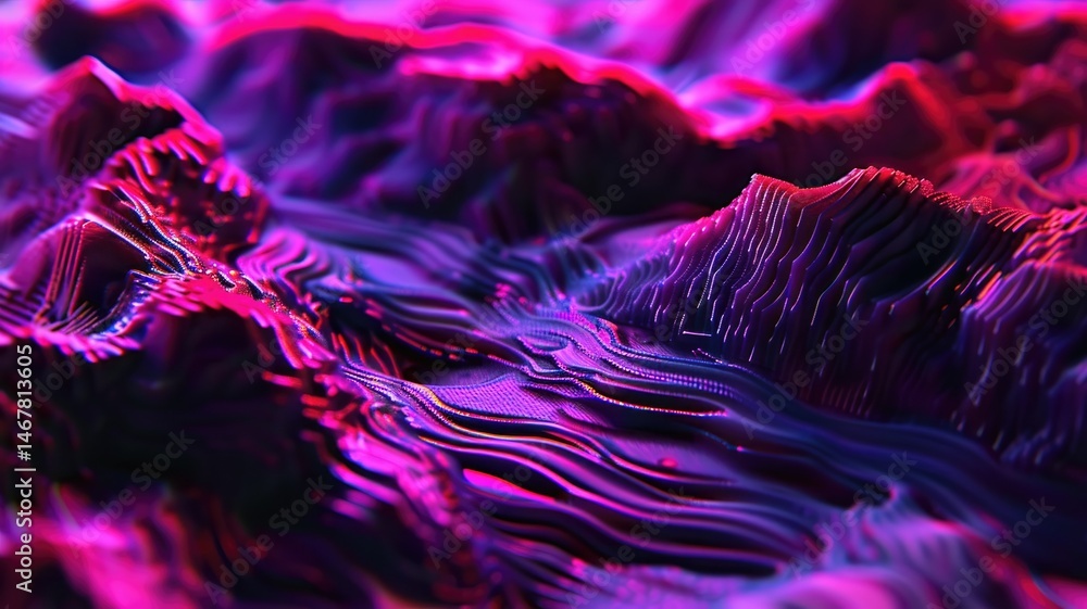 Poster explore this stunning 3d glitch texture that creates an optical illusion of floating layers. ideal f