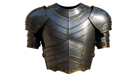 Isolated Medieval Knight Armor Breastplate