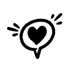 textbox balloon love action png cartoon cute education kid for learning action doodle lint and outline design clipart line art pen doodle cartoon © PCSK STUDIO DOODLE