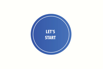 Print button web template,Let’s start, banner label
