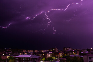 lightning in the city