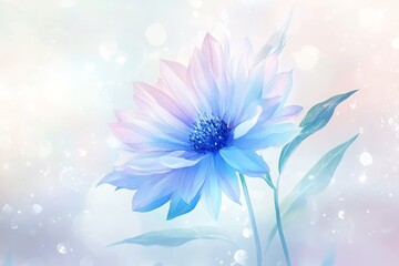 Obraz premium Delicate pastel flower in soft light and color.