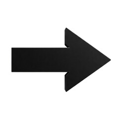 Fototapeta premium Black arrow pointing to the right