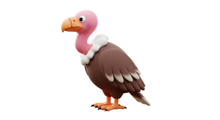 Isolated Cartoon Vulture