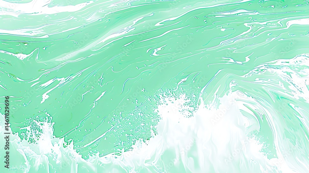 Aufkleber abstract aqua wave texture with light details creating a soft pattern