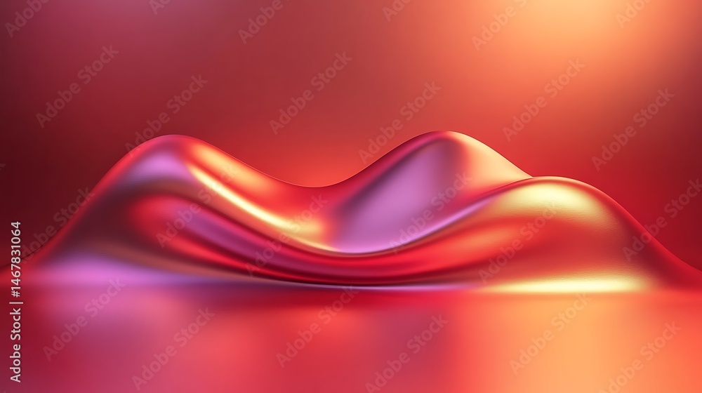 Poster abstract red gradient forms