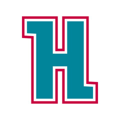 Letter H logo icon design template