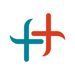 Obraz premium Letter H logo icon design template