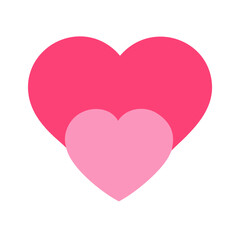 Vibrant Pink Heart Shape Symbolizing Love and Affection in a Playful Design
