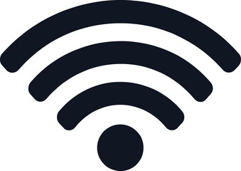 Wifi wireless internet signal flat icon for apps
