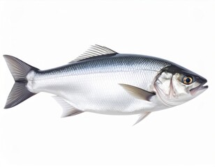 Obraz premium Fish close view on white background