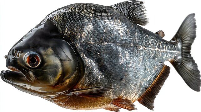 Pacu fish close-up isolated image