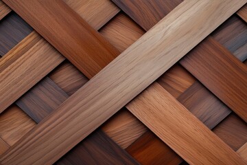Intricate wood weave pattern