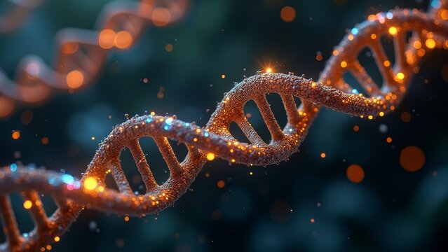 The DNA structure of luminescent particles