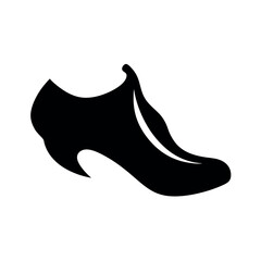 Graceful Dancer Shoe Tattoo Vector