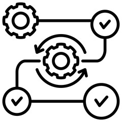 Process Line Icon