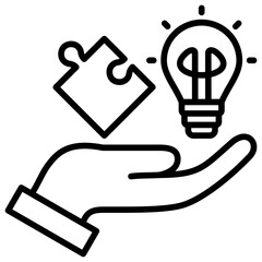 Problem Solving Line Icon