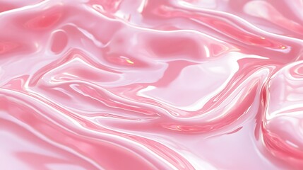 Smooth, flowing pink liquid