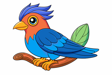 blue bird on a branch