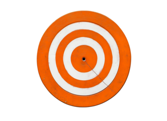 Abstract Orange Target