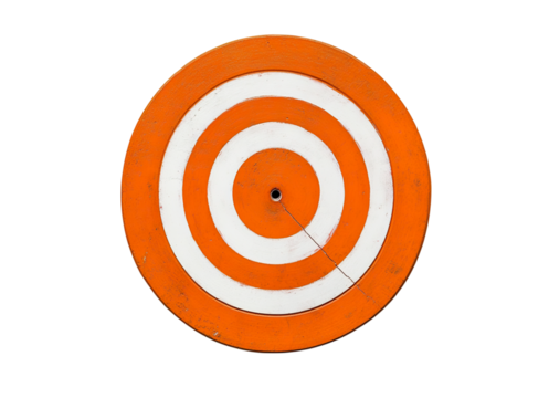 Abstract Orange Target